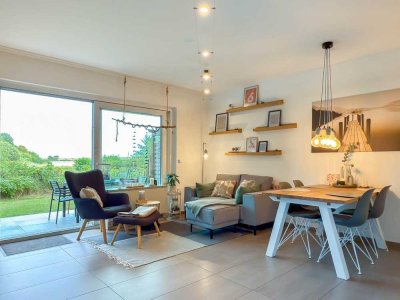 Ferienvermietung erlaubt - Moderne 2-Zimmer Erdgeschosswohnung am Deich