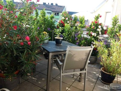 „Ein Ort zum Aufatmen – Lichtdurchflutete Dachterrassen-Maisonette mit Stil“ | ZELLMANN IMMOBILIEN