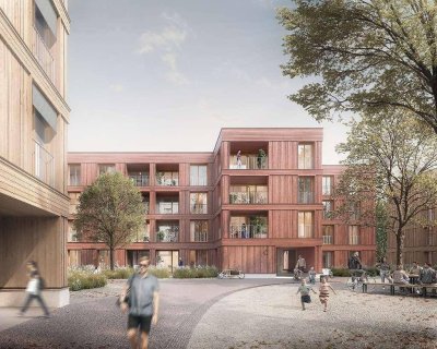 4-Zimmer-Gartenwohnung mit großzügiger Grünfläche und Loggia