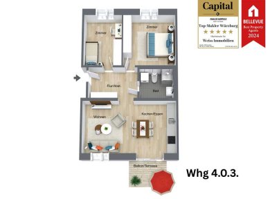 ++ Nur noch wenige Wohnungen verfügbar ++ 3-Zimmer Wohnung in einer Baugemeinschaft in Hilpoltstein