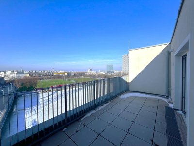 Helle DG-Wohnung mit 16m² Terrasse im Viola Park