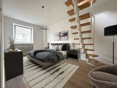 HEGERICH: Lichtdurchflutet & vielseitig – 2-Zimmer-Wohnung mit zusätzlichem Dachgeschossbereich