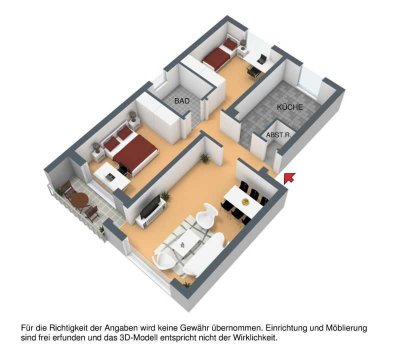 Demnächst frei! 3-Zimmer-Wohnung in Kreuztal Buschhütten