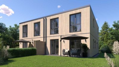 Doppelhaushälfte, Neubau, modern, energieeffizient, nachhaltig, QNG-Zertifiziert
