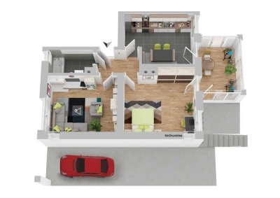 Ruhiges Wohnen, mit Gartenanteil und Carport!