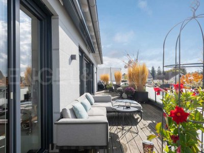 Luxuriöses Wohnen im Penthouse - hochwertig ausgestattet mit großer Dachterrasse