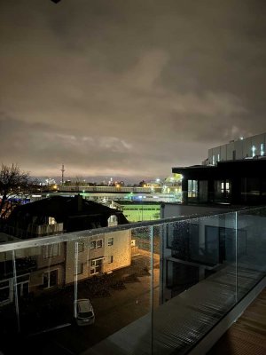 Penthouse mit großer Dachterrasse, Skyline-Blick, hochwertig & stilvoll wohnen - NACHMIETER GESUCHT