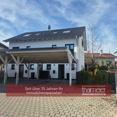 Kurzfristig beziehbare 5-Zi.-Whg./Haushälfte (E+1+D)!
NEUBAU von 2024! KfW-55-Standard!