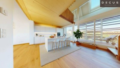 | EXKLUSIVE & LICHTDURCHFLUTETE DACHGESCHOSS - MAISONETTE - WOHNUNG MIT BLICK AUF DEN SCHLOSSBERG | PRIVATER LIFTZUGANG | 2 TERRASSEN | TOP LAGE