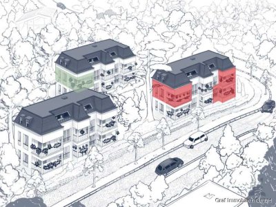 Top 2 Zimmer Wohnung Parkett Einbauküche Balkon im grünen Waidmannslust (B5)