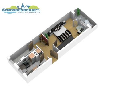 Ab jetzt müssen die Eltern allein klar kommen - 1RW mit Badewanne