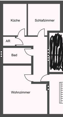 Gut geschnittene 2 Zimmer Wohnung in zentraler Lage Eschweilers