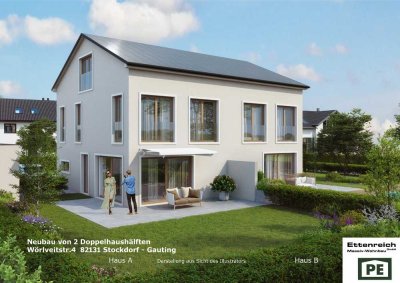 Elegante Doppelhaushälfte auf attraktivem Grundstück