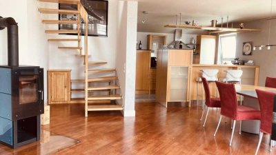 Provisionsfrei 4,5 Zi Maisonette, hochwertig, hell, Feldrand, tolle Aussicht