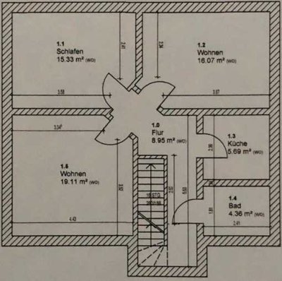 3-Zimmer Dachgeschosswohnung in Zeuthen renovierungsbedürftig
