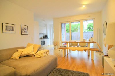 Barrierefreie Neubauwohnung in zentraler Lage von Sürth - Einbauküche, Terrasse, Garten & Tiefgarage