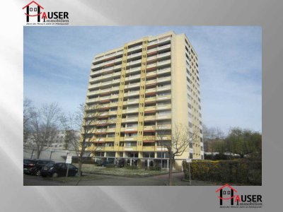 Wiesloch, 4-ZKB: Gepflegte Eigentumswohnung im 9. OG eines Hochhauses. Stellplatz und Garage.