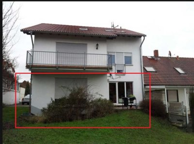idyllic 3 BR apartment with terrace and yard, 2 floors-close to Clay