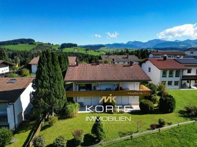 Ihr Rückzugsort im Allgäu – Charmante  Maisonette Wohnung mit Kachelofen und sonnigem Südwestbalkon