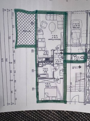 Erdgeschosswohnung Teilmöbeliert
