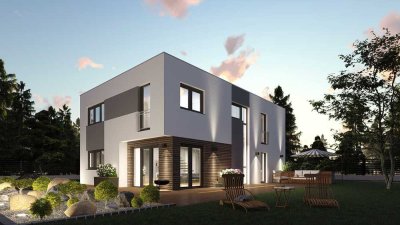 Klares Design, viel Raum: Bauhaus „Berlin“ inkl. Grundstück in Geisenhausen