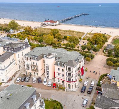 Stilvolles Meerblickappartment in exklusiver Lage an der Strandpromenade von Ahlbeck