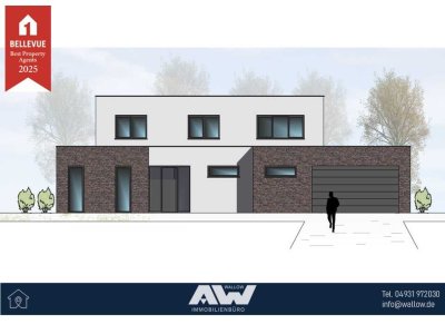 Exklusives Architektenhaus im Rohbau - Wohnen am Promenadentief in Wiesmoor!
Objekt-Nr.: