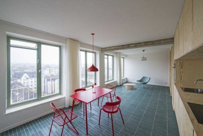 Design-Apartment teilmöbliert mit Ausblick