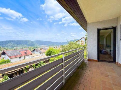 Wohnen über den Dächern von Eberbach mit Weitblick!