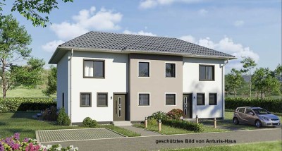 120 m² Doppelhaushälfte ❤️ + 285 m² Grundstück inkl. Erschließungs-und BNK