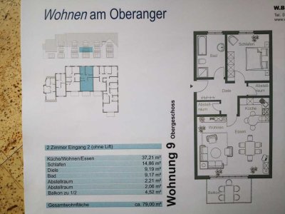 Gepflegte 2-Zimmer-Wohnung mit Balkon und Tiefgarage in Dachau