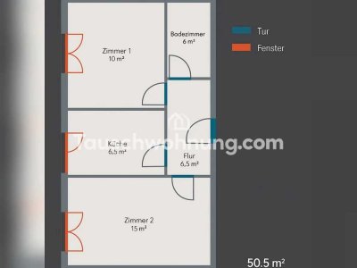 Tauschwohnung: Tauschangebot – 2-Raum-Wohnung in der Äußeren Neustadt (Dres