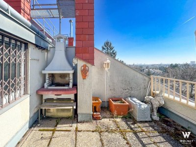 Charmante Dachgeschoss-Maisonette mit viel Potential: Terrasse &amp; Grillstelle nahe Wilhelminenberg | Garagenplatz inklusive