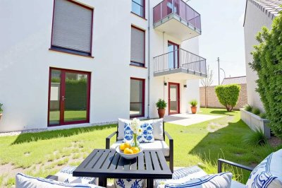 Erstbezug! Für Jung und Alt! Helle, barrierefreie 3-Zimmer-Terrassenwohnung mit Garten u. Einbauküch