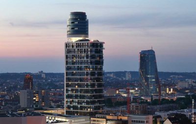 Exklusive 2-Zimmer-Wohnung im Henninger Turm - Erstbezug nach Sanierung