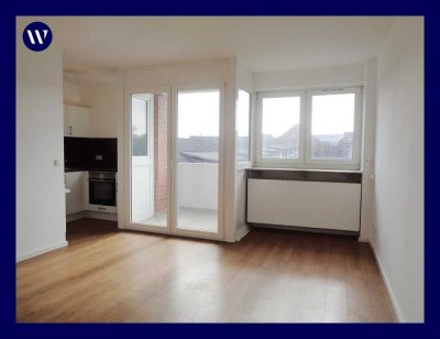 City-Apartment mit Balkon + Einbauküche + modernes Duschbad + Aufzug, guter Raumschnitt