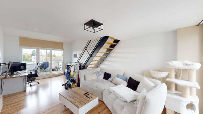 Charmante 3-Zimmer-Maisonette-Wohnung mit zwei Balkonen & TG-Stellplatz in Durmersheim