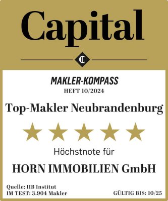 HORN IMMOBILIEN ++ Woggersin nur 5 km bis Neubrandenburg, großer Winkelbungalow mit Doppelgarage und