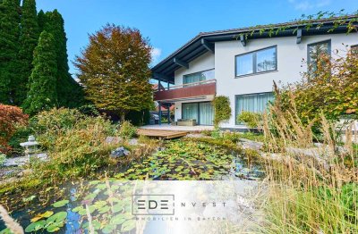 Luxuriöses Einfamilienhaus mit Einliegerwohnung & parkähnlichem Garten in Eichenau