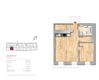 Schöne und top sanierte 2 Zimmer Altbauwohnung in traditioneller Wohnanlage