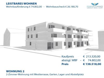 „Wohnen mit Aussicht auf die Geierwand“ - Wohnbaugeförderte Neubauwohnung W 2