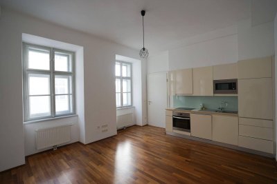 1010 Wien: Schöne 1-Zimmer Wohnung 44m² mit Schlafzimmer und Wohnküche am Fleischmarkt; € 1.048,- Miete