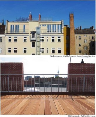 Prenzlauerberg Wins-Kiez ruhiges Penthouse mit Lift und Terrassen