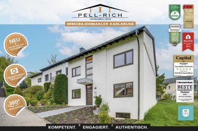 DOPPELTE WOHNQUALITÄT: 6-Zimmer-Wohnung über zwei Etagen mit Balkon & Dachterrasse in KA-Durlach