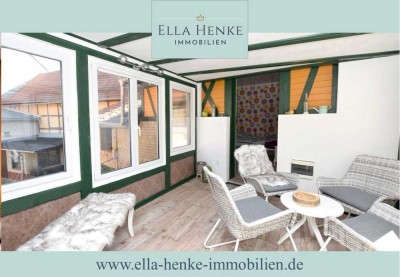 Gemütliches Fachwerkhaus mit Garten, Werkstatt + Nebengelass in ruhiger Sackgassenlage
