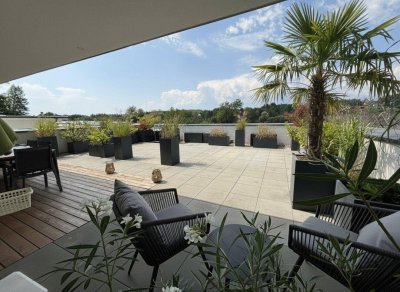 Premstätten - exklusives, Penthouse mit traumhafter uneinsichtiger 92 m² Terrasse und zwei überdachten Stellplätzen!