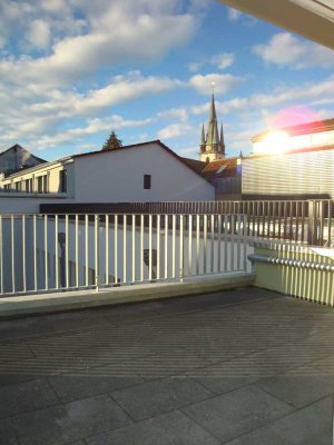 Tolle Galeriewohnung mit sonniger Dachterrasse in Karlsruhe-Durlach (Fußgängerzone)!