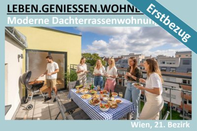 MODERNE DACHTERRASSENWOHNUNG. ERST. BEZUG