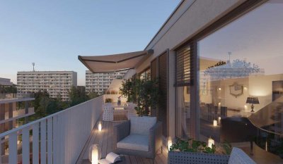 * Exklusives Leben im Penthouse * umlaufende Dachterrasse * Energieeffizienzhaus 40 *