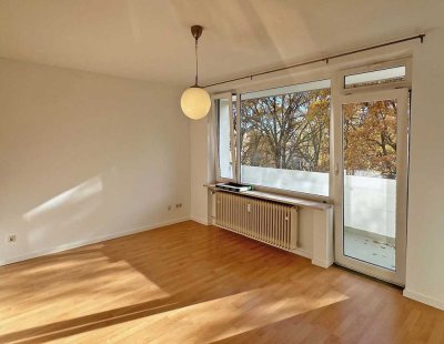 Renoviertes, helles 1-Zimmer-Appartement mit Süd-Balkon in Unterföhring!